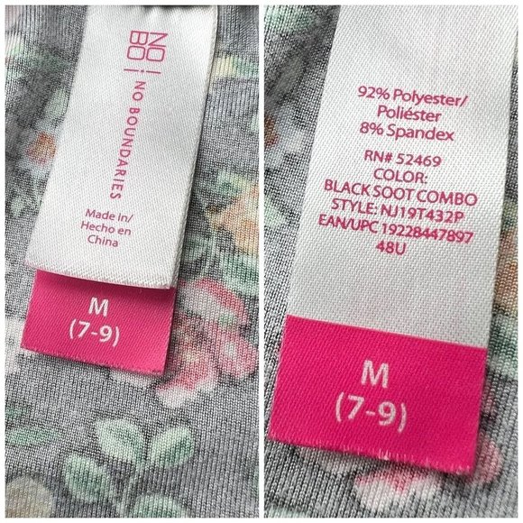 Women's Black Floral Hi Low Off Shoulder Dress Size Medium - Picture 3 of 8